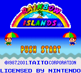 Rainbow Islands Title Screen